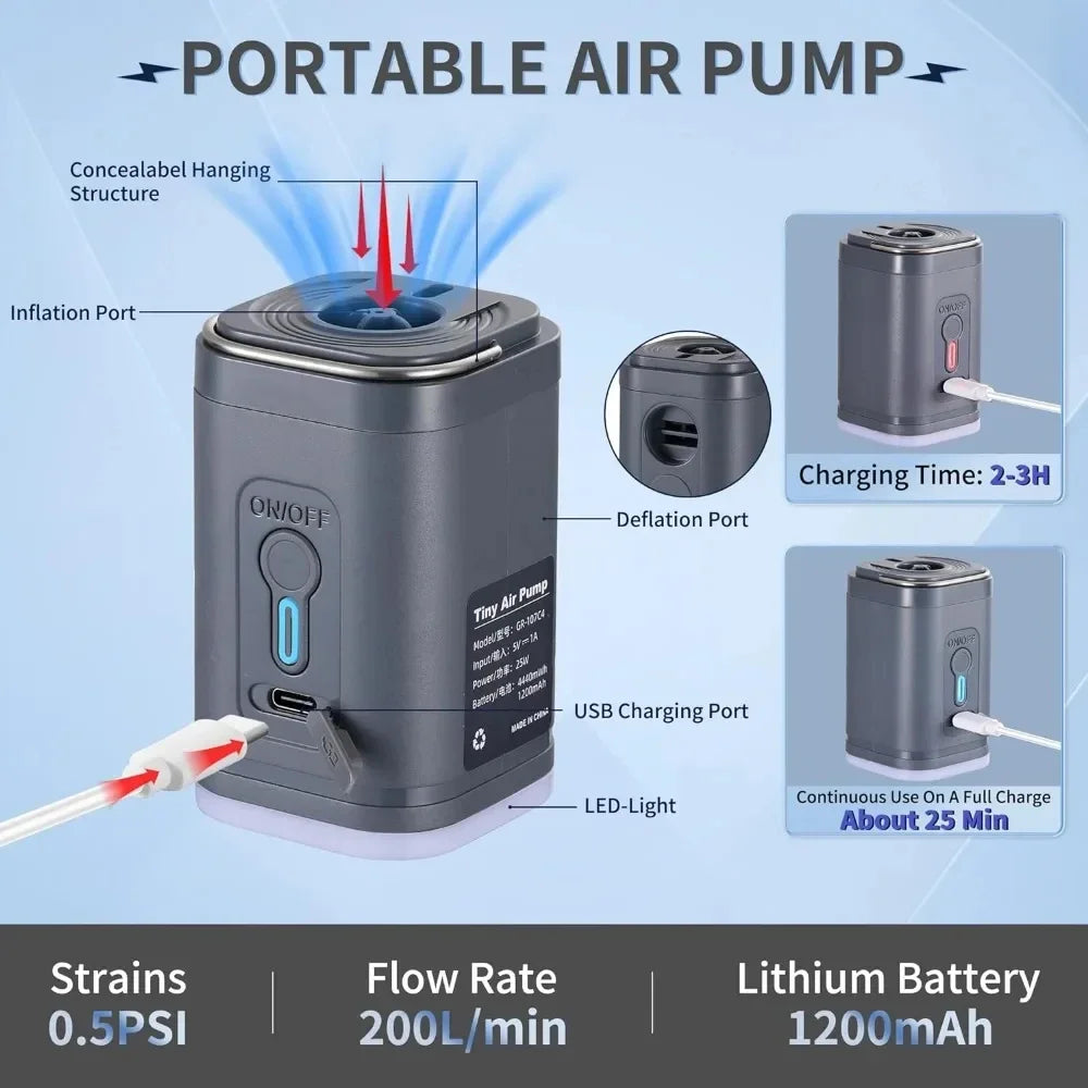 Mini Electric Air Pump-Small but Mighty!